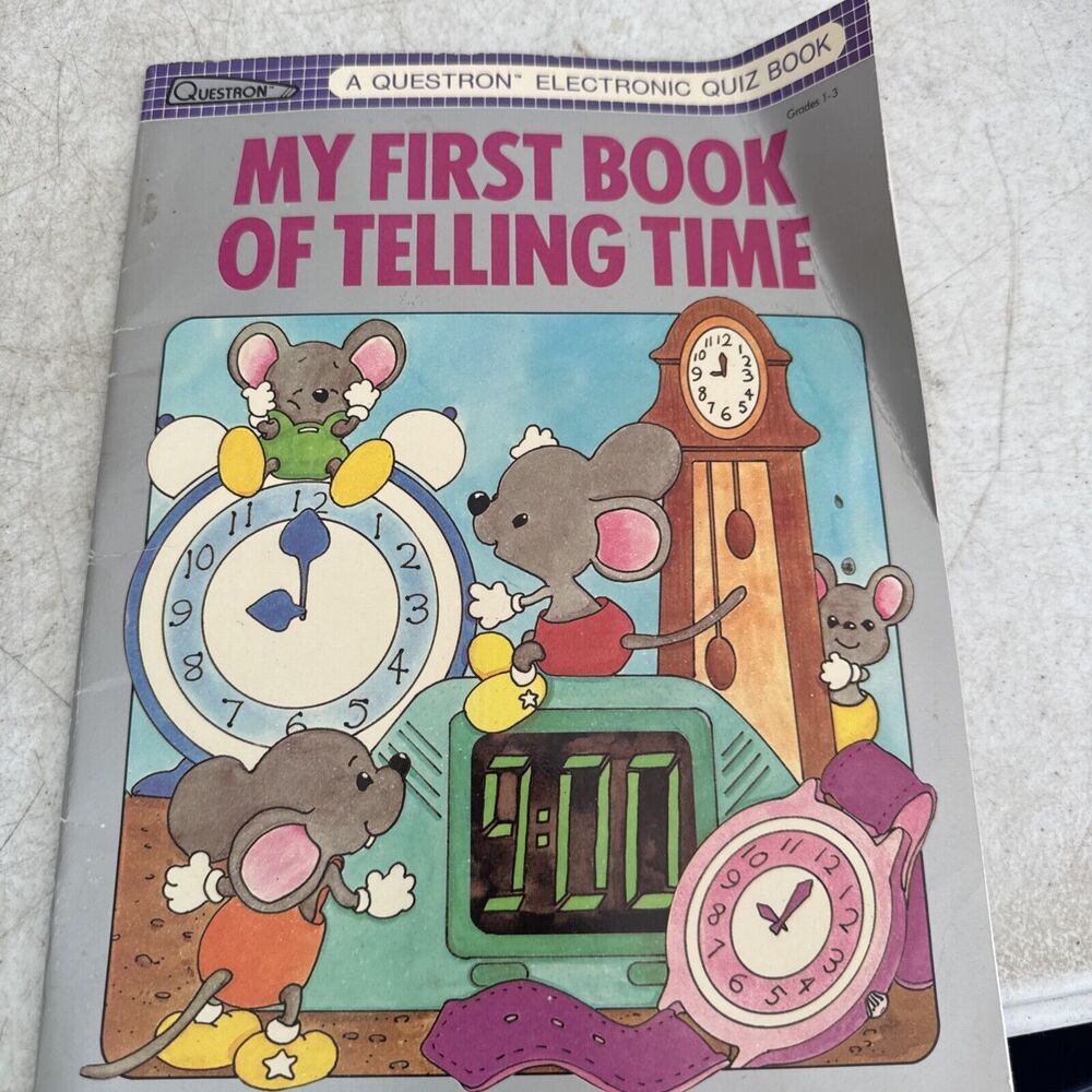 My First Book of Telling Time Grades 1-3 Questron Electronic Bo